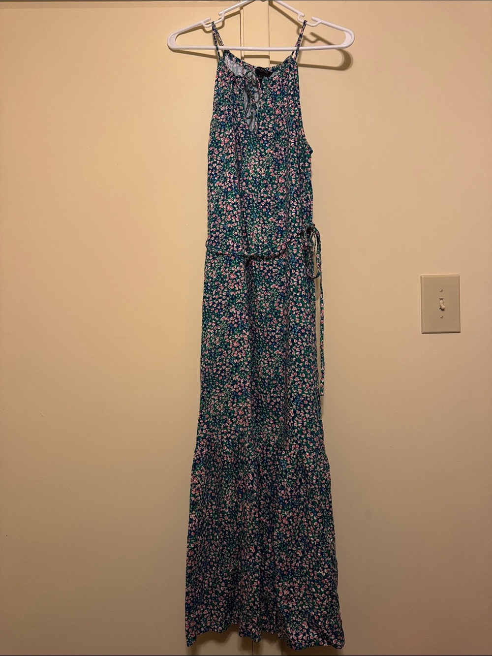 Floral Halter Maxi Dress